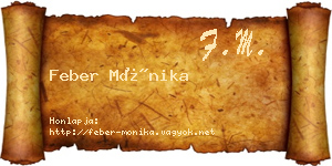 Feber Mónika névjegykártya